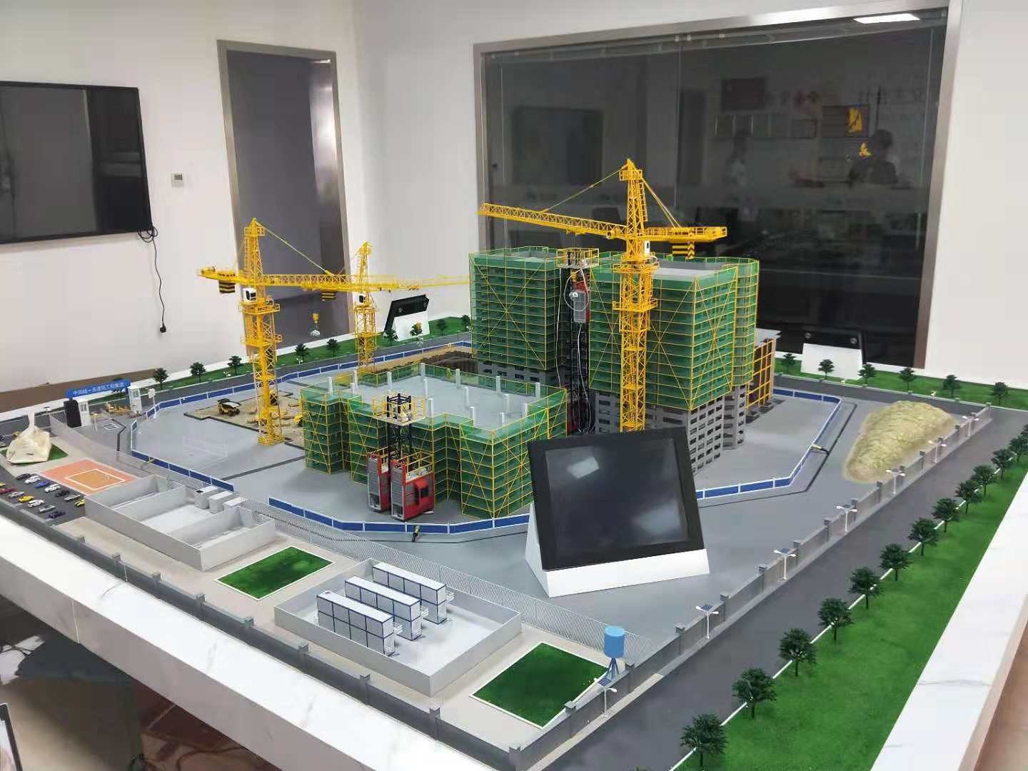 淳化县建筑施工场景模型
